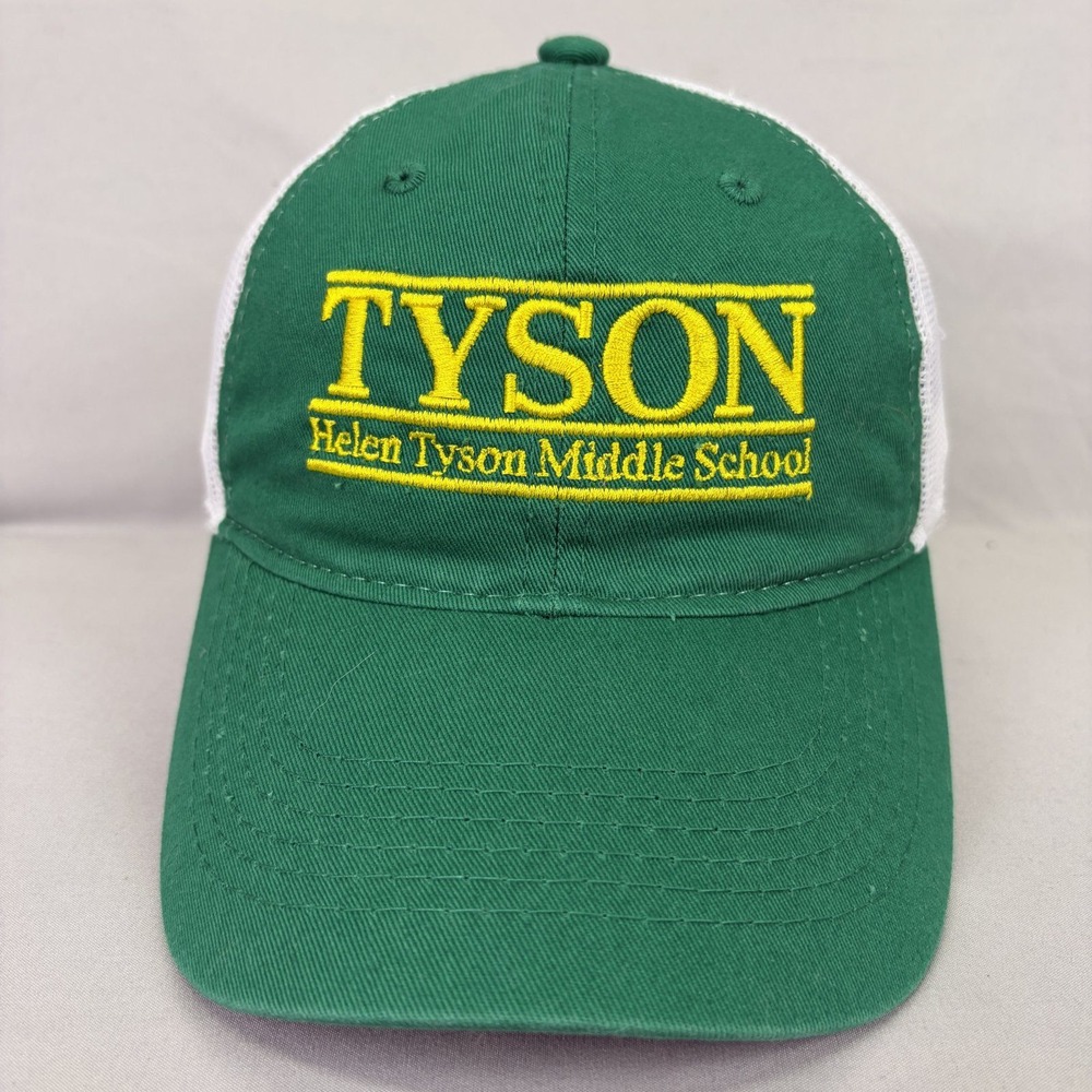 Outdoor Cap Trucker Hat Tyson Middle School Unisex OSFM Green Mesh FWT-130